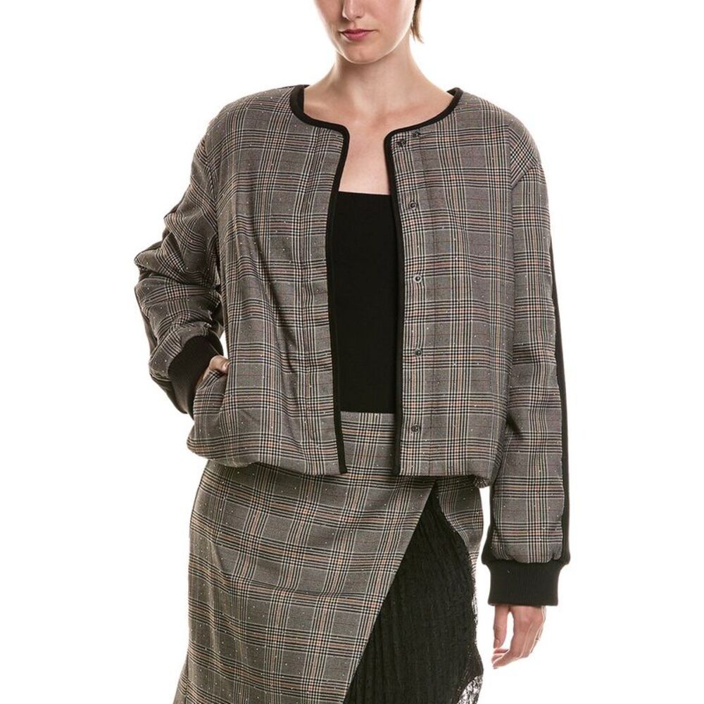 Nicole Miller Womens Jacket, Black